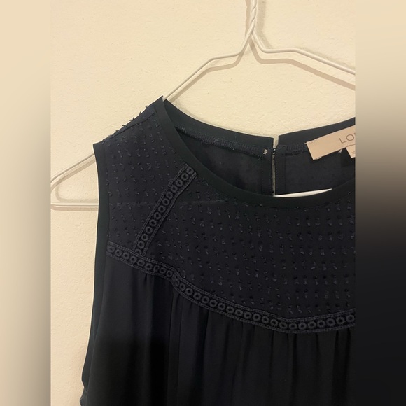 Loft Navy Shell Blouse - Picture 2 of 4